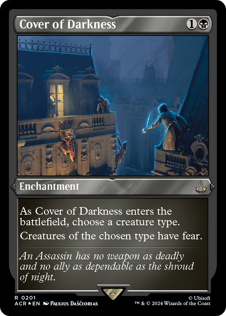 Cover of Darkness (Foil Etched) [Assassin's Creed] | Good Games Cannington