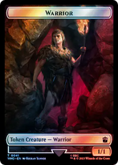 Warrior // Cyberman Double-Sided Token (Surge Foil) [Doctor Who Tokens] | Good Games Cannington