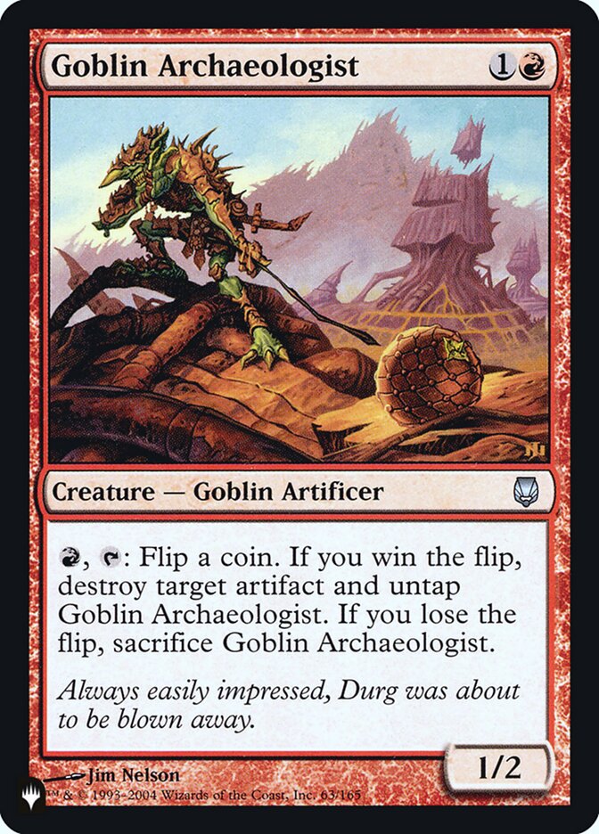Goblin Archaeologist [Secret Lair: Heads I Win, Tails You Lose] | Good Games Cannington