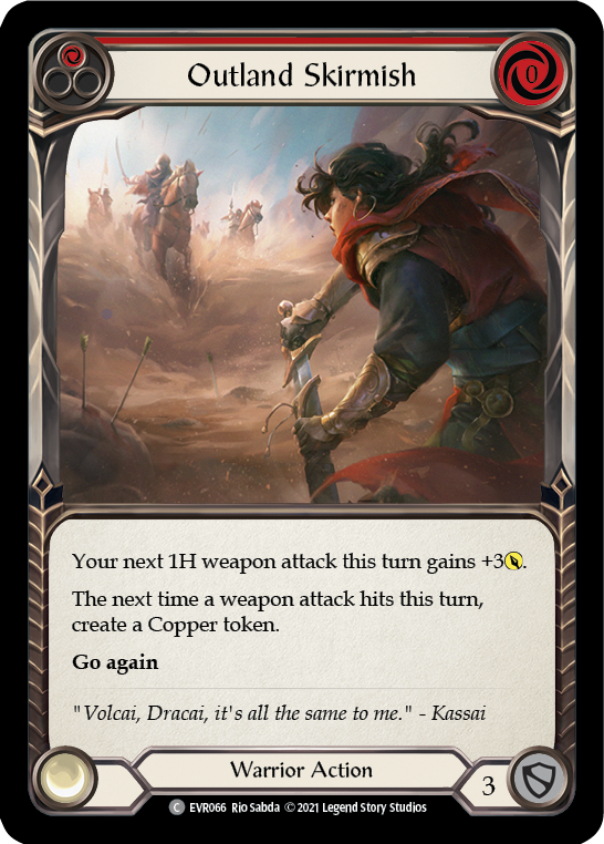 Outland Skirmish (Red) [EVR066] (Everfest)  1st Edition Normal | Good Games Cannington