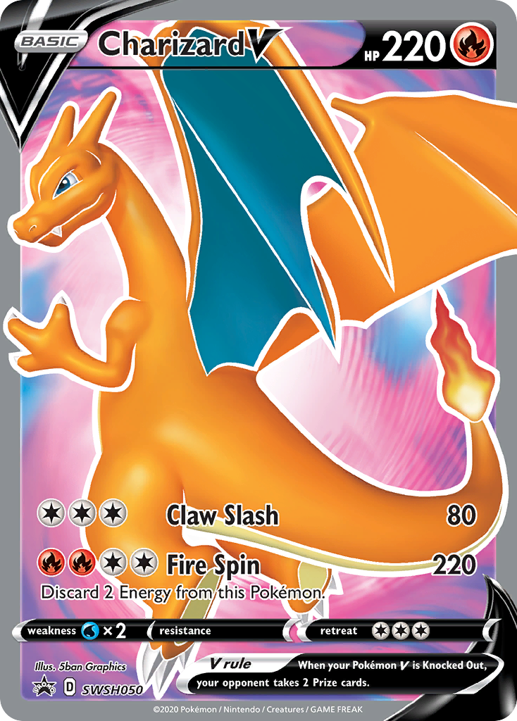 Charizard V (SWSH050) [Sword & Shield: Black Star Promos] | Good Games Cannington