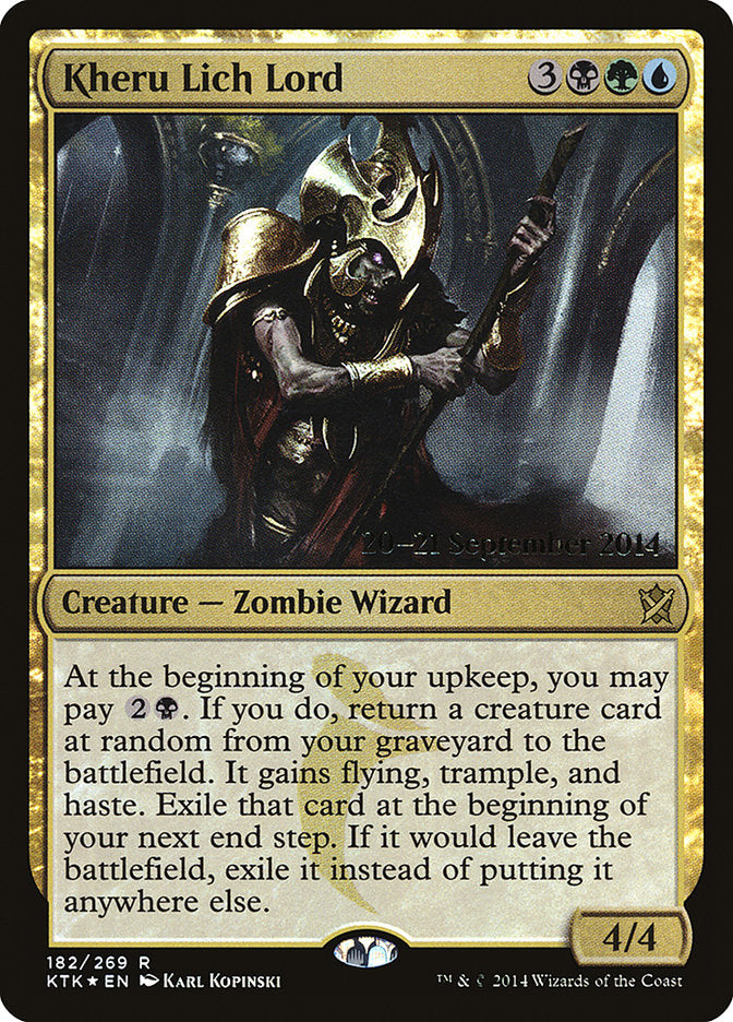 Kheru Lich Lord [Khans of Tarkir Prerelease Promos] | Good Games Cannington