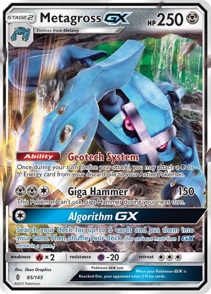 Metagross GX 85/145 (SM - Guardians Rising)  - Holofoil | Good Games Cannington