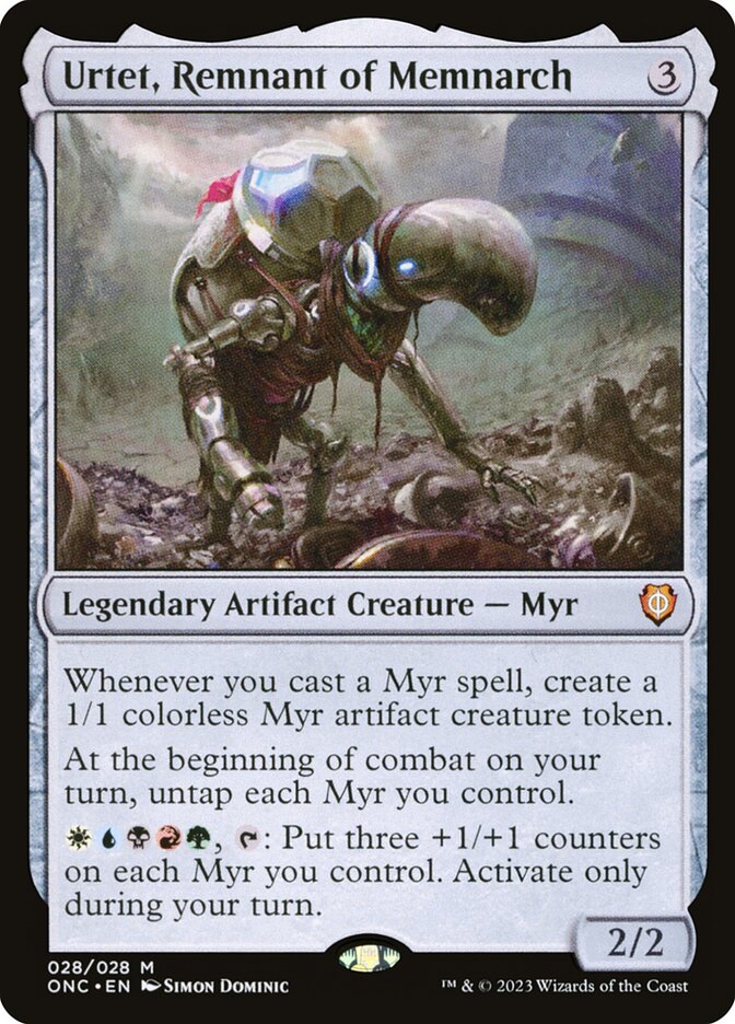Urtet, Remnant of Memnarch 28/28 (Commander: Phyrexia: All Will Be One)  | Good Games Cannington