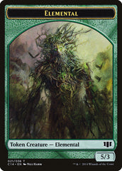 Elemental // Beast (019/036) Double-Sided Token [Commander 2014 Tokens] | Good Games Cannington
