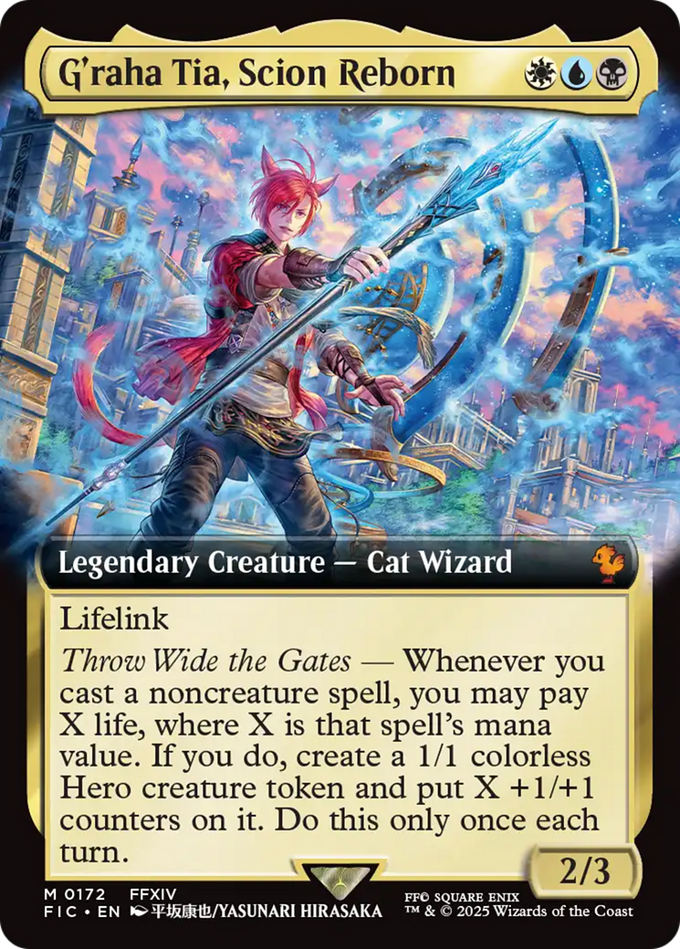 G'raha Tia, Scion Reborn (Extended Art) [FINAL FANTASY Commander] | Good Games Cannington