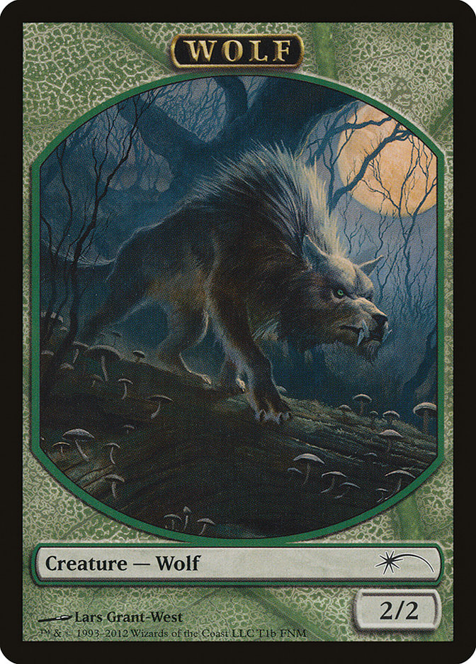 Human // Wolf Double-Sided Token [Friday Night Magic 2012] | Good Games Cannington