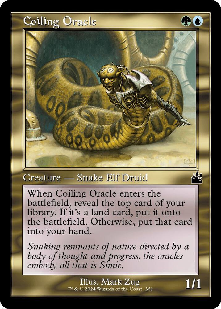 Coiling Oracle 361/291 (Ravnica Remastered)  - Retro Foil | Good Games Cannington