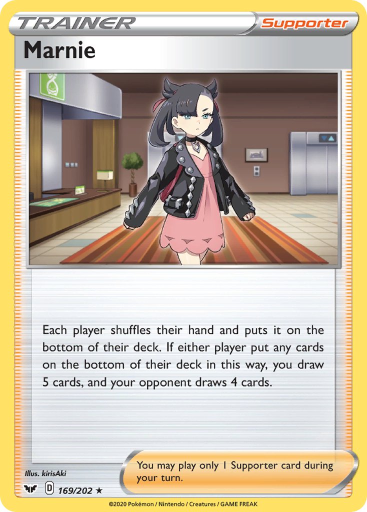 Marnie (169/202) (Theme Deck Exclusive) [Sword & Shield: Base Set] | Good Games Cannington