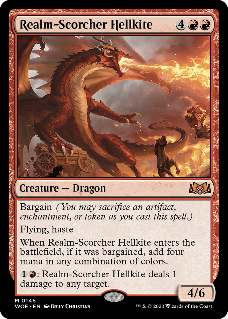 Realm-Scorcher Hellkite [Wilds of Eldraine] | Good Games Cannington