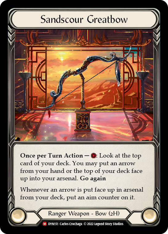 Sandscour Greatbow [DYN151] (Dynasty)  Rainbow Foil | Good Games Cannington