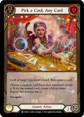 Pick a Card, Any Card (Red) [EVR167] (Everfest)  1st Edition Extended Art Rainbow Foil | Good Games Cannington