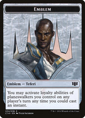 Teferi, Temporal Archmage Emblem // Zombie (011/036) Double-Sided Token [Commander 2014 Tokens] | Good Games Cannington