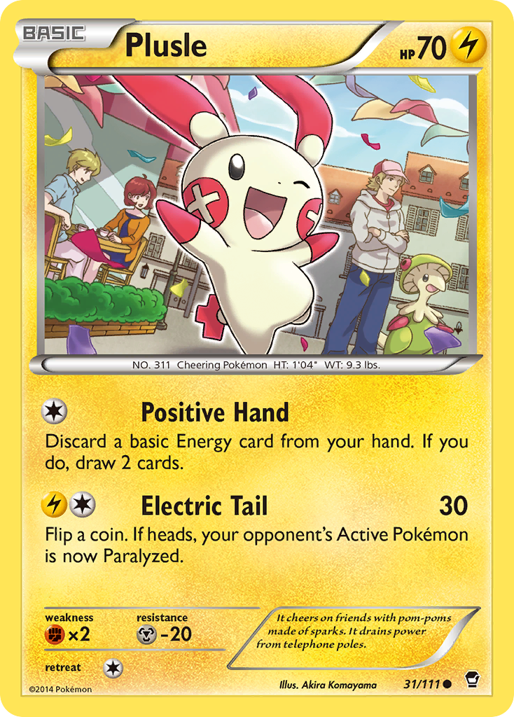 Plusle (31/111) [XY: Furious Fists] | Good Games Cannington