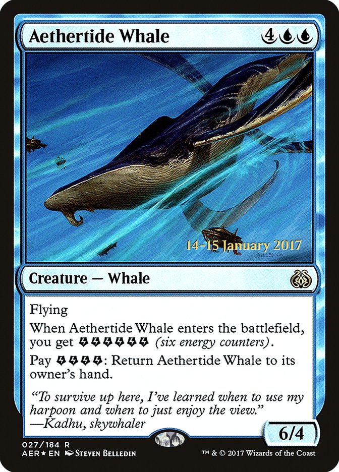 Aethertide Whale [Aether Revolt Prerelease Promos] | Good Games Cannington