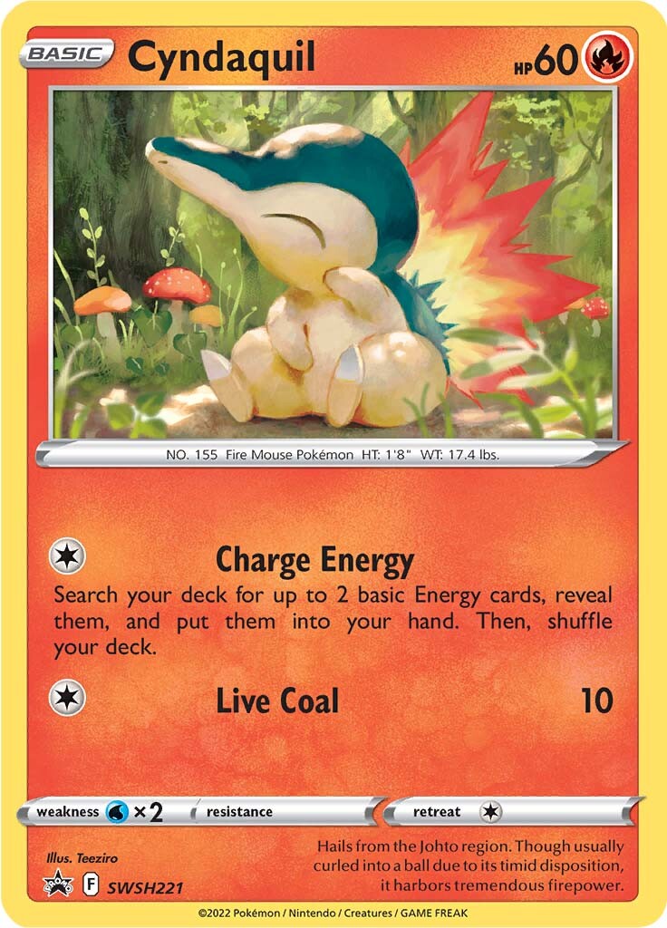 Cyndaquil (SWSH221) [Sword & Shield: Black Star Promos] | Good Games Cannington