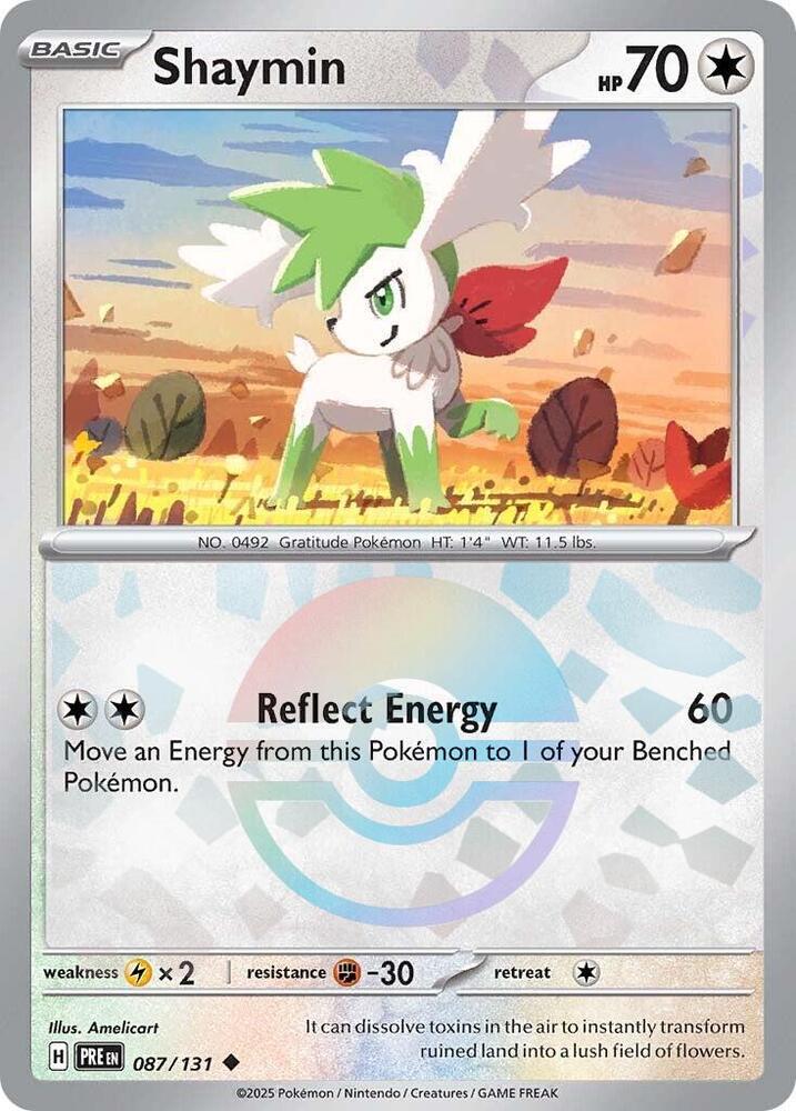 Shaymin (087/131) (Poke Ball Pattern) [Scarlet & Violet: Prismatic Evolutions] | Good Games Cannington