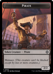 The Monarch // Pirate Double-Sided Token [The Lost Caverns of Ixalan Commander Tokens] | Good Games Cannington