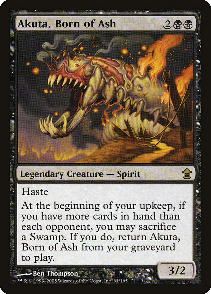 Akuta, Born of Ash [Saviors of Kamigawa] | Good Games Cannington