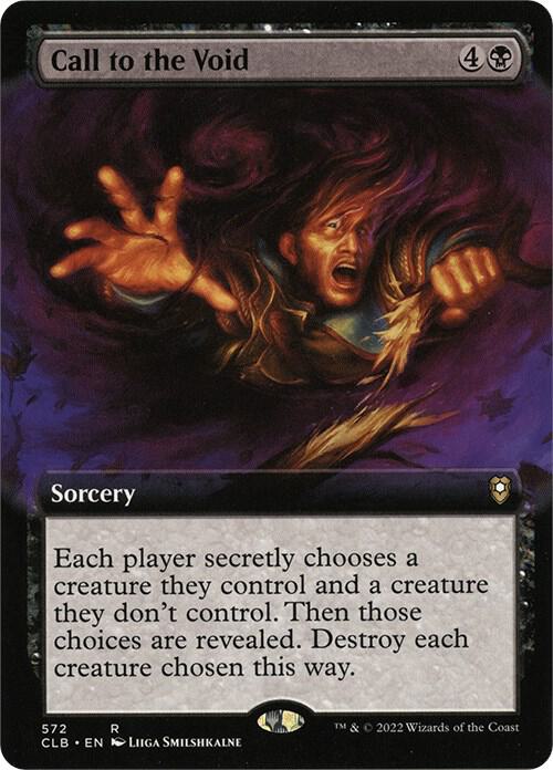 Call to the Void Extended Art 572 (Commander Legends: Battle for Baldur's Gate)  | Good Games Cannington