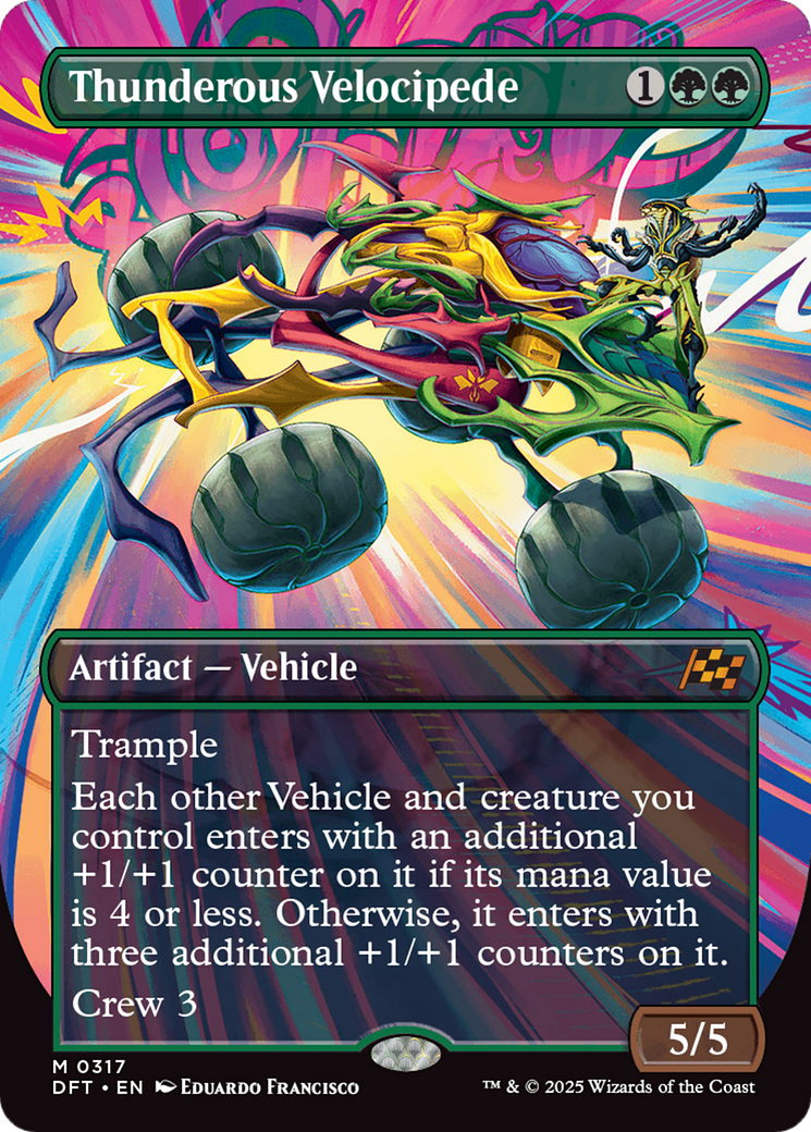 Thunderous Velocipede (Borderless) [Aetherdrift] | Good Games Cannington
