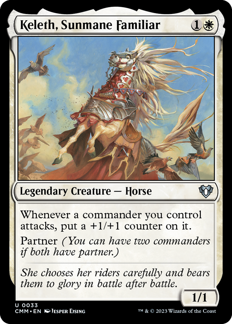 Keleth, Sunmane Familiar [Commander Masters] | Good Games Cannington