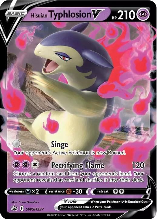 Hisuian Typhlosion V SWSH237 (SWSH: Sword & Shield Promo Cards)  - Holofoil | Good Games Cannington