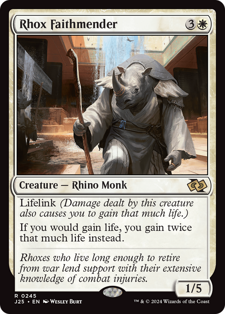 Rhox Faithmender [Foundations Jumpstart] | Good Games Cannington