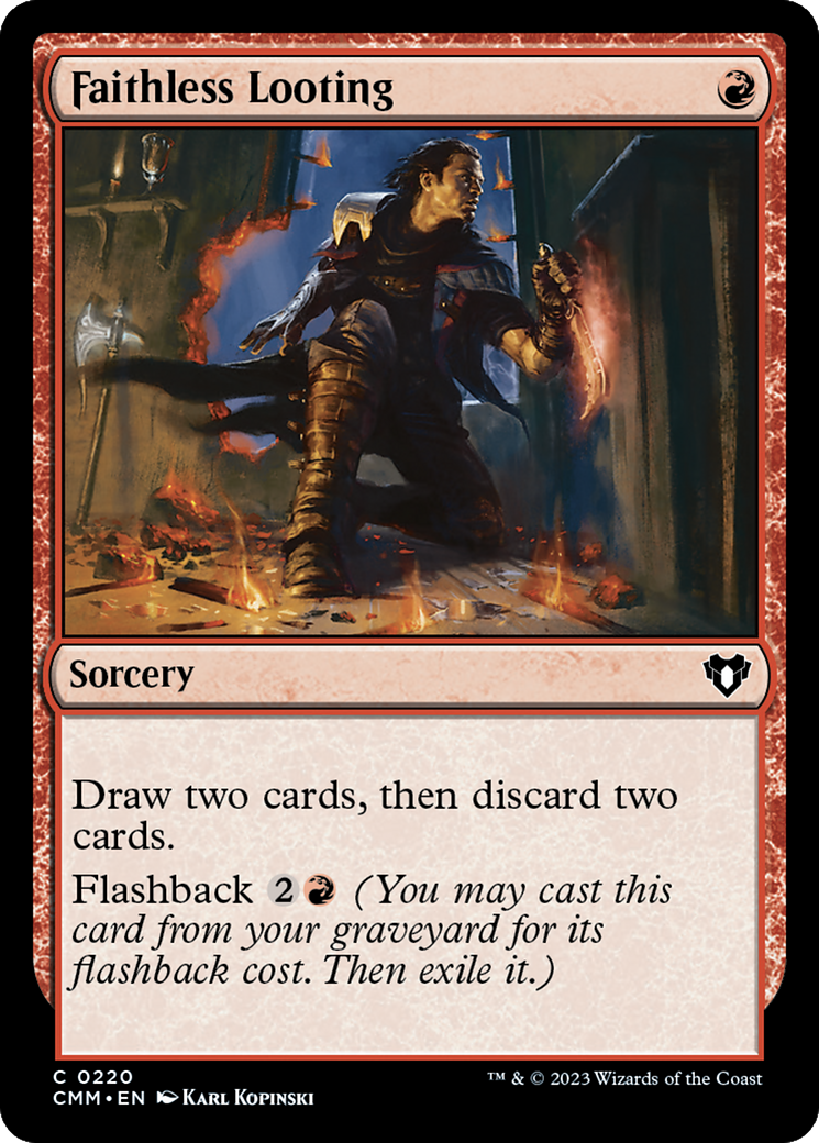 Faithless Looting [Commander Masters] | Good Games Cannington