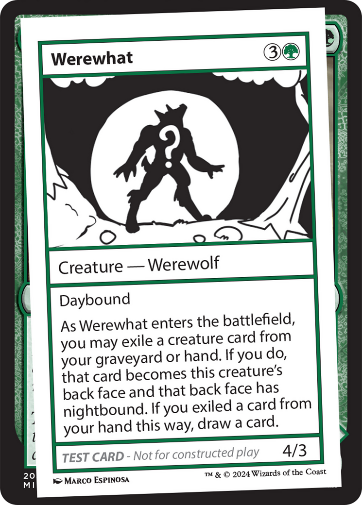 Werewhat [Mystery Booster 2 Playtest Cards] | Good Games Cannington