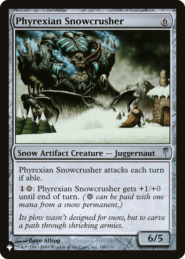 Phyrexian Snowcrusher [The List] | Good Games Cannington