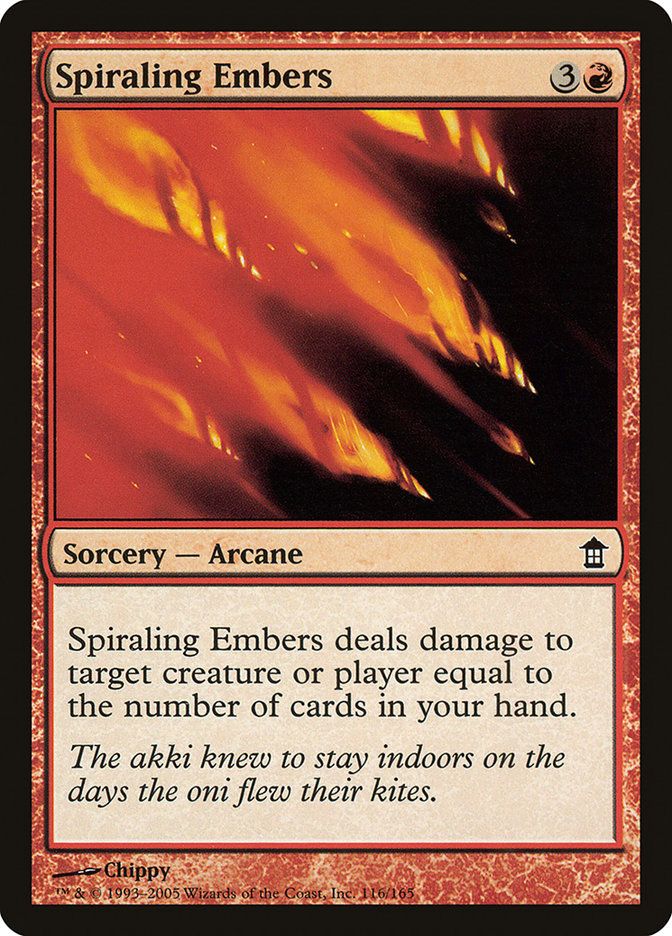 Spiraling Embers [Saviors of Kamigawa] | Good Games Cannington