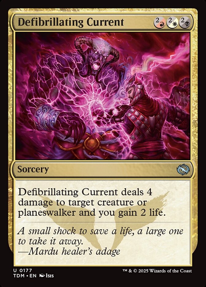 Defibrillating Current 177 (Tarkir: Dragonstorm)  - Foil | Good Games Cannington