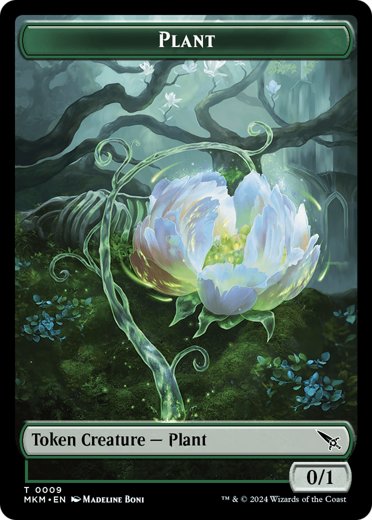 Detective // Plant Double-Sided Token [Murders at Karlov Manor Tokens] | Good Games Cannington