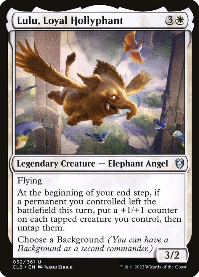 Lulu Loyal Hollyphant 32 (Commander Legends: Battle for Baldur's Gate)  - Foil | Good Games Cannington
