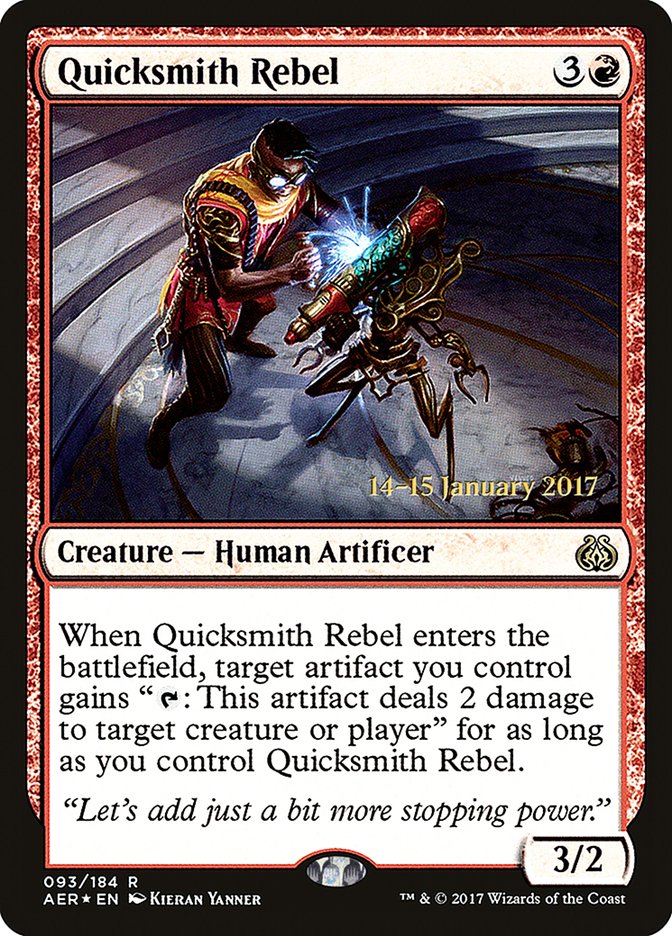 Quicksmith Rebel [Aether Revolt Prerelease Promos] | Good Games Cannington
