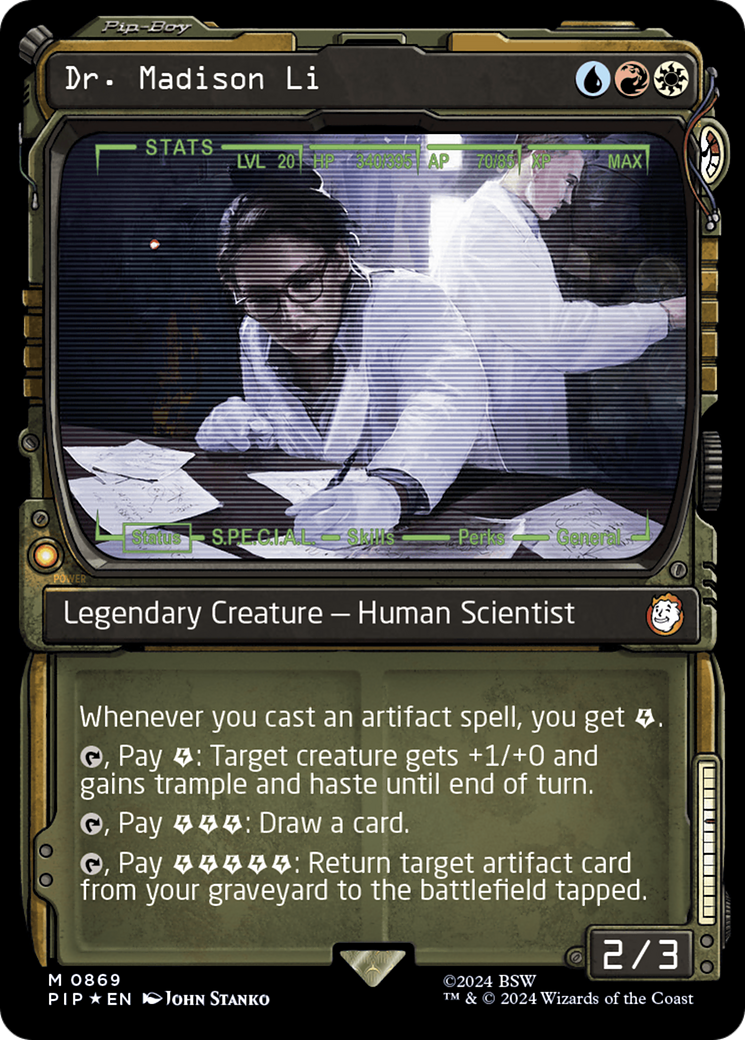 Dr. Madison Li (Showcase) (Surge Foil) [Fallout] | Good Games Cannington
