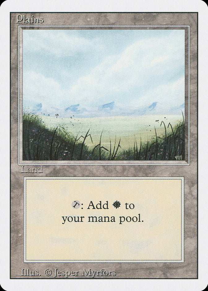 Plains (No Trees / Signature on Right) [Revised Edition] | Good Games Cannington