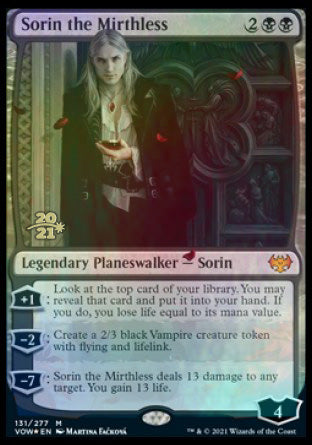Sorin the Mirthless [Innistrad: Crimson Vow Prerelease Promos] | Good Games Cannington