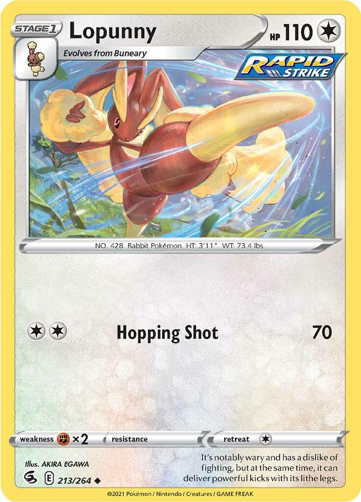 Lopunny (213/264) [Sword & Shield: Fusion Strike] | Good Games Cannington