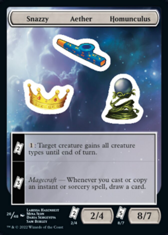 Snazzy Aether Homunculus [Unfinity Stickers] | Good Games Cannington