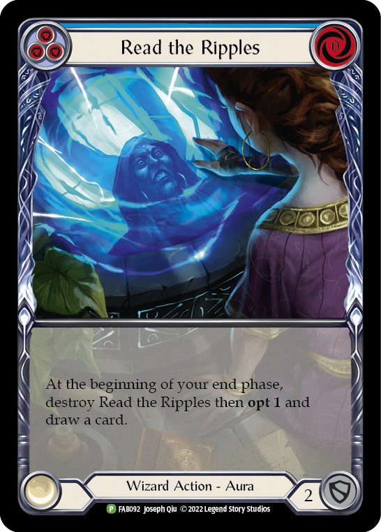 Read the Ripples (Blue) [FAB092] (Promo)  Rainbow Foil | Good Games Cannington
