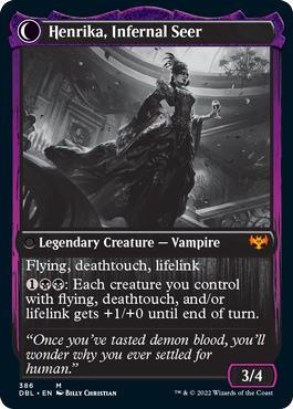 Henrika Domnathi // Henrika, Infernal Seer [Innistrad: Double Feature] | Good Games Cannington