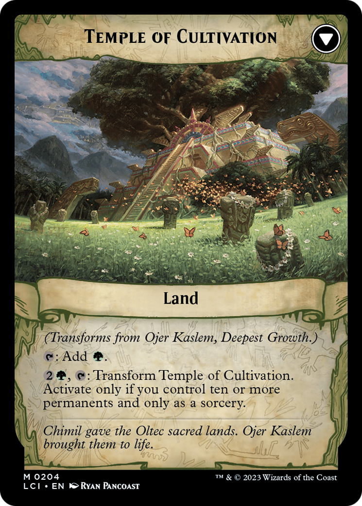 Ojer Kaslem, Deepest Growth // Temple of Cultivation [The Lost Caverns of Ixalan Prerelease Cards] | Good Games Cannington