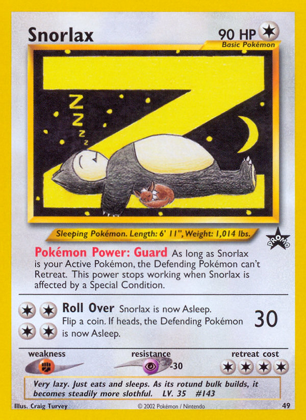 Snorlax (49) [Wizards of the Coast: Black Star Promos] | Good Games Cannington