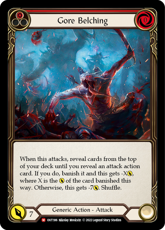 Gore Belching [OUT186] (Outsiders)  Rainbow Foil | Good Games Cannington