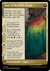 Huatli, Poet of Unity // Roar of the Fifth People [The Lost Caverns of Ixalan Prerelease Cards] | Good Games Cannington