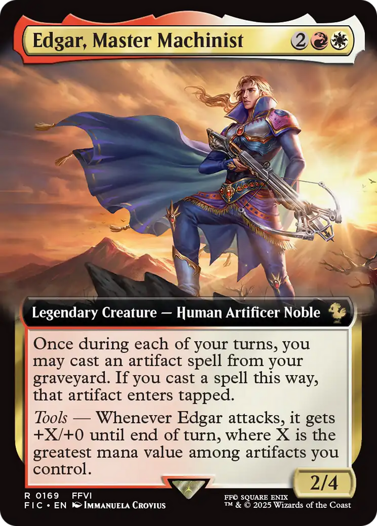 Edgar, Master Machinist (Extended Art) [FINAL FANTASY Commander] | Good Games Cannington