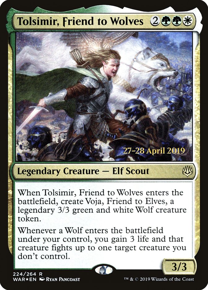 Tolsimir, Friend to Wolves [War of the Spark Prerelease Promos] | Good Games Cannington