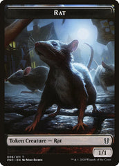Faerie Rogue // Rat Double-Sided Token [Zendikar Rising Commander Tokens] | Good Games Cannington